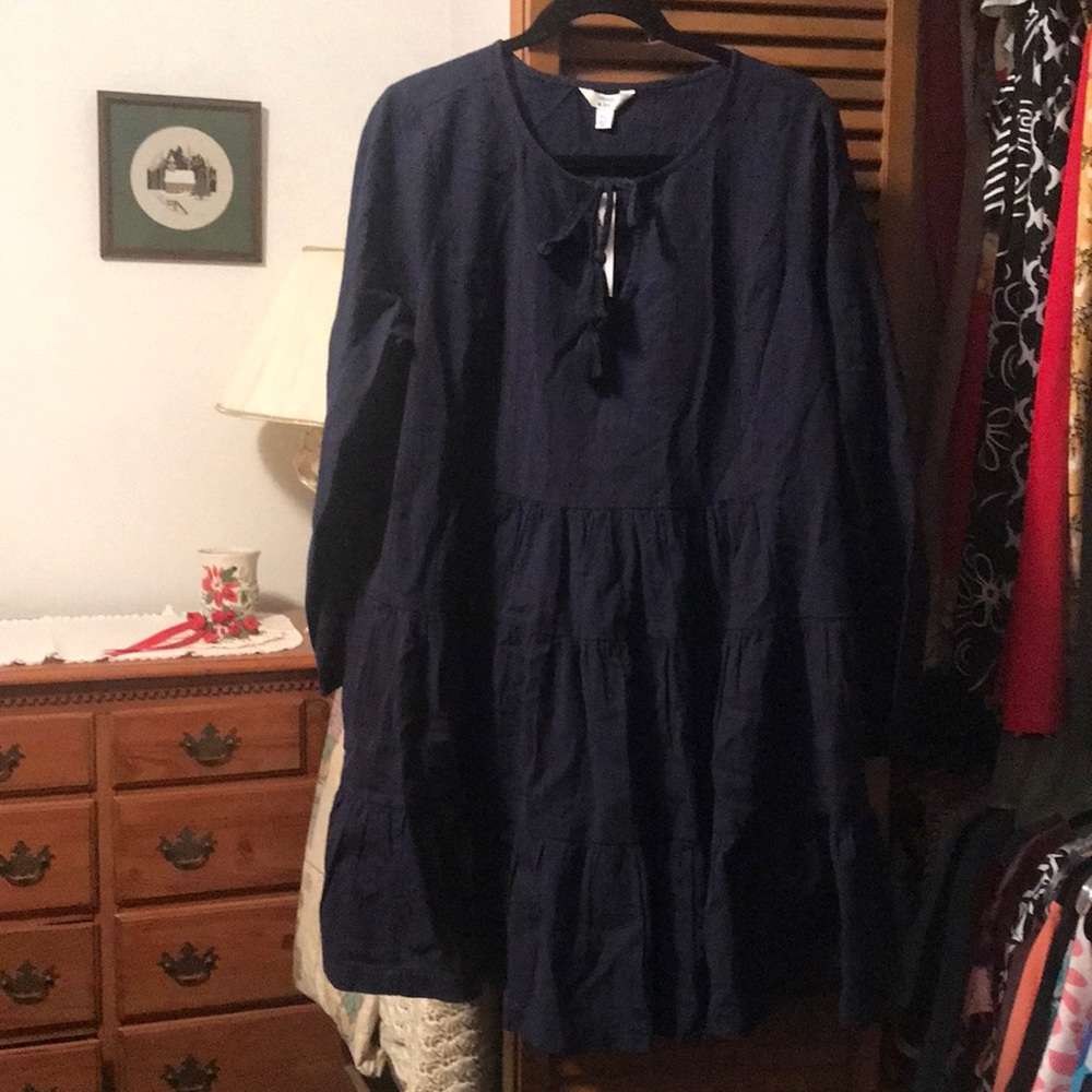 Cute Long Sleeve Pheasant Dress